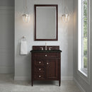 James Martin Brittany 30" Single Bathroom Vanity, Burnished Mahogany