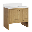 James Martin Hudson 36" Single Bathroom Vanity, Light Natural Oak
