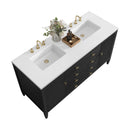 James Martin Myrrin 60" Double Bathroom Vanity, Carbon Oak