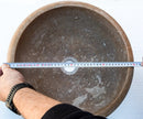Noce Brown Turkish Handcrafted Travertine Drop-In Bathroom Sink