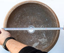 Noce Brown Turkish Handcrafted Travertine Drop-In Bathroom Sink