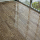 Noce Travetine Vein Cut 12x24 Filled Polished 10080933 Angle grouted