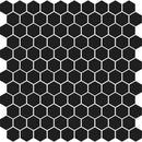Noir Matte Hexagon Ceramic Mosaics 12x12