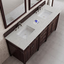 James Martin Brittany 72" Double Bathroom Vanity, Burnished Mahogany