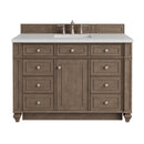 James Martin Bristol 48" Single Bathroom Vanity, Whitewashed Walnut