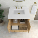James Martin Hudson 30" Single Bathroom Vanity, Light Natural Oak