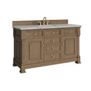 James Martin Brookfield 60" Single Bathroom Vanity, Pecan