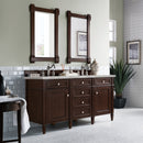 James Martin Brittany 60" Double Bathroom Vanity, Burnished Mahogany