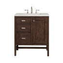 James Martin Addison 30" Single Bathroom Vanity, Mid-Century Acacia