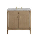 James Martin Kinnsden 36" Single Bathroom Vanity, Weathered Oak