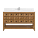 James Martin Malibu 60" Single Bathroom Vanity, Amber Birch