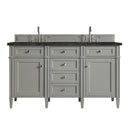 James Martin Brittany 60" Double Bathroom Vanity, Urban Gray
