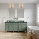 James Martin Brittany 72" Double Bathroom Vanity, Smokey Celadon