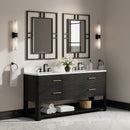James Martin Lucian 72" Double Bathroom Vanity, Carbon Oak