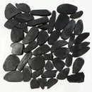 Obsidian Natural Pebble Mosaics 12x12