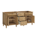 James Martin Lorelai 72" Double Bathroom Vanity, Light Natural Oak