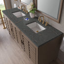 James Martin Portland 72" Double Bathroom Vanity, Whitewashed Walnut