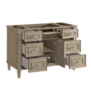 James Martin Lorelai 48" Single Bathroom Vanity, Whitewashed Oak