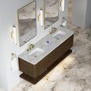 James Martin Allamari 72" Floating Double Bathroom Vanity, Sable