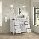 James Martin Lorelai 48" Single Bathroom Vanity, Bright White