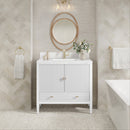 James Martin Myrrin 36" Single Bathroom Vanity, Bright White