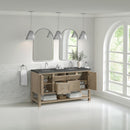 James Martin Breckenridge 60" Double Bathroom Vanity, Whitewashed Oak