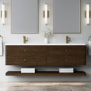 James Martin Allamari 72" Floating Double Bathroom Vanity, Sable