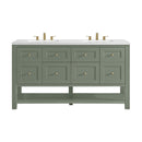 James Martin Breckenridge 60" Double Bathroom Vanity, Smokey Celadon