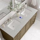 James Martin Chicago 60" Double Bathroom Vanity, Walnut Whisper