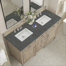 James Martin Lorelai 60" Double Bathroom Vanity, Whitewashed Oak