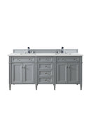 James Martin Brittany 72" Double Bathroom Vanity, Urban Gray