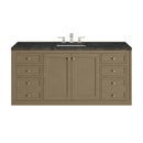 James Martin Chicago 60" Single Bathroom Vanity, Walnut Whisper
