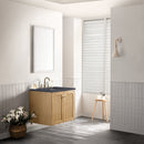 James Martin Laurent 30" Dual Mount Single Bathroom Vanity, Light Natural Oak