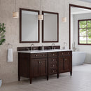 James Martin Brittany 72" Double Bathroom Vanity, Burnished Mahogany