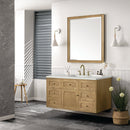 James Martin Laurent 48" Dual Mount Single Bathroom Vanity, Light Natural Oak