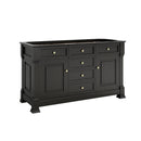 James Martin Brookfield 60" Double Bathroom Vanity, Black Onyx