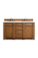 James Martin Bristol 60" Double Bathroom Vanity, Saddle Brown