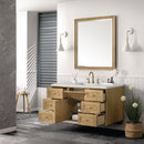 James Martin Laurent 48" Dual Mount Single Bathroom Vanity, Light Natural Oak