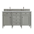 James Martin Brittany 60" Double Bathroom Vanity, Urban Gray