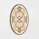 Oval Aluminum Backed Multi Finish Grace Marble Medallions 3x5