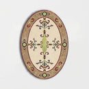 Oval Aluminum Backed Multi Finish Hermes Marble Medallions 3x5