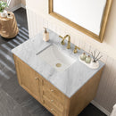 James Martin Laurent 36" Dual Mount Single Bathroom Vanity, Light Natural Oak