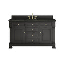 James Martin Brookfield 60" Single Bathroom Vanity, Black Onyx