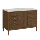 James Martin Myrrin 48" Single Bathroom Vanity, Mid-Century Walnut