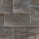 oxide iron 12X24 glazed porcelain floor and wall tile nsi collection NOXIIRO1224 product shot multiple tiles top view