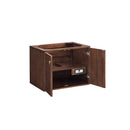 James Martin Amberly 30" Dual Mount Single Bathroom Vanity, Mid-Century Walnut