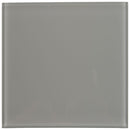 Oyster gray 4x12 glossy glass wall tile SMOT-GL-T-OYGR412 product shot single tile top view