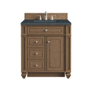 James Martin Bristol 30" Single Bathroom Vanity, Saddle Brown