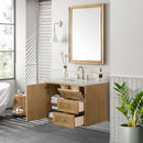 James Martin Laurent 36" Dual Mount Single Bathroom Vanity, Light Natural Oak