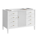 James Martin Myrrin 48" Single Bathroom Vanity, Bright White